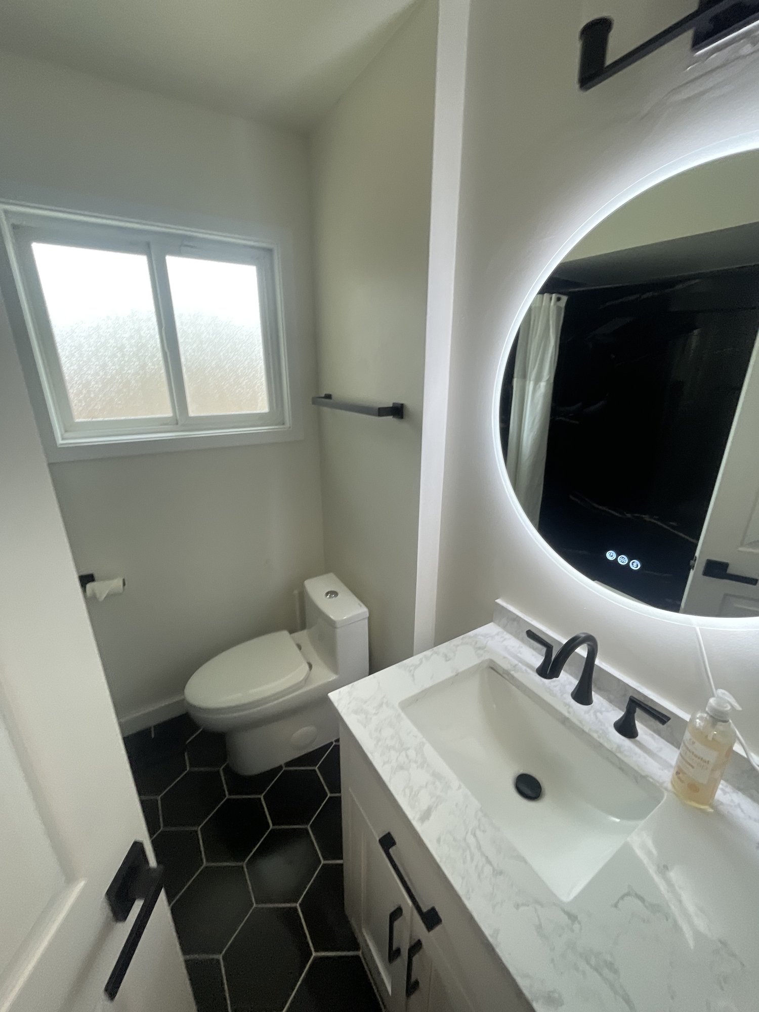 Clean Sweep Services Portland Oregon — modern bathroom led mirror clean portland