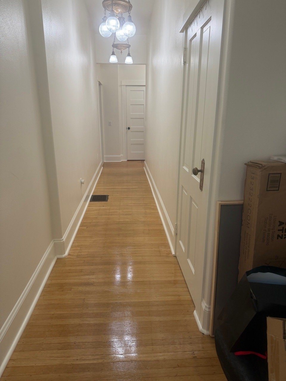 Clean Sweep Services Portland Oregon — hardwood hallway polished portland